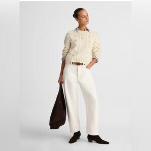 NET madewell The Darted Barrel-Leg Jean in vintage canvas-rigid